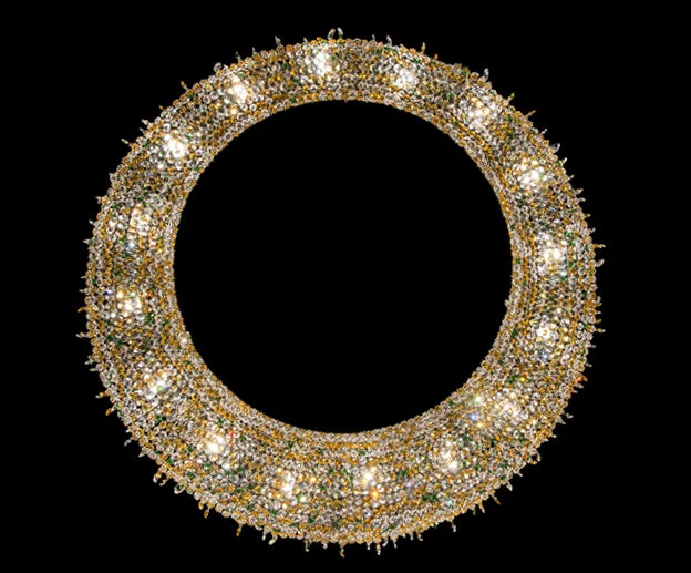 Rylight Irregular Round Transparent/Coloured crystal Chandelier