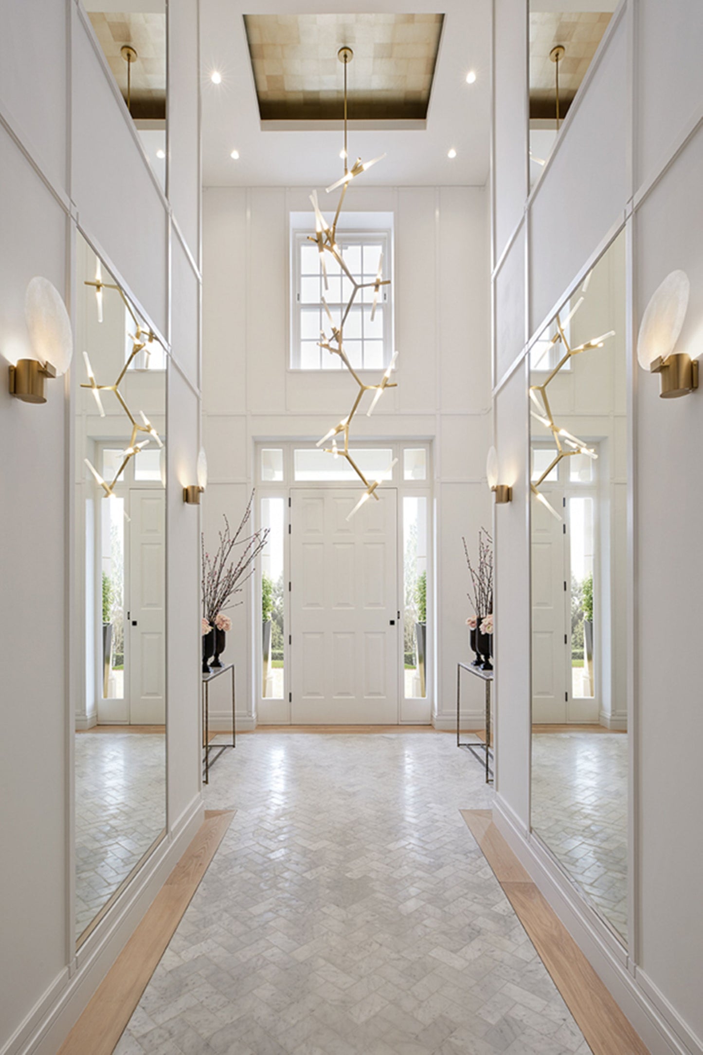 ثريا ذات فروع نحاسية/سوداء بسيطة من رايلايت