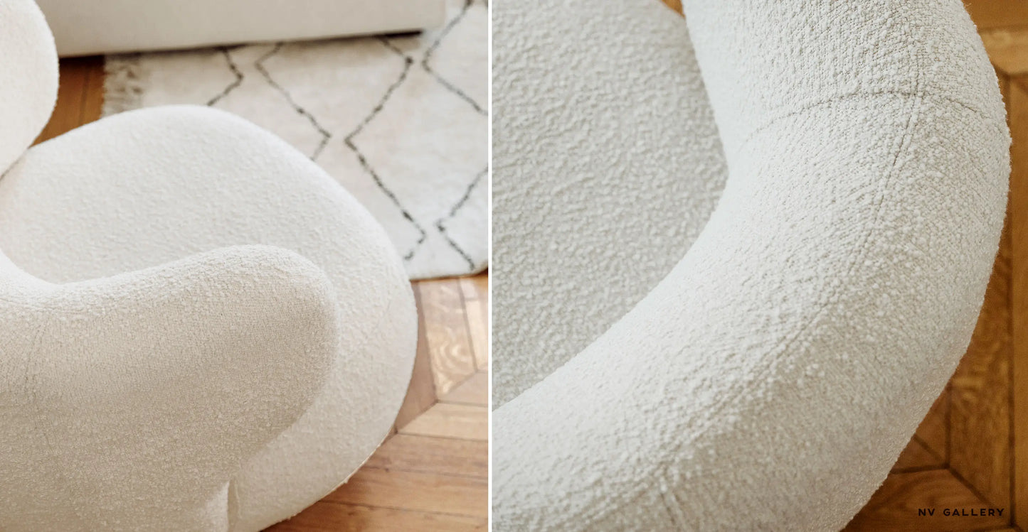 كرسي أريكة شيربا ملتف من Nordic Minimalist