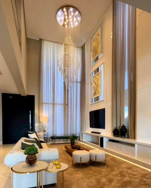 Rylight Multi-Tier Crystal Raindrop Chandelier