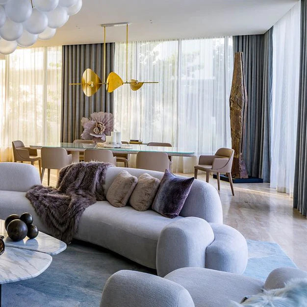 Rylight 3-Light Minimalist Linear Brass Chandelier