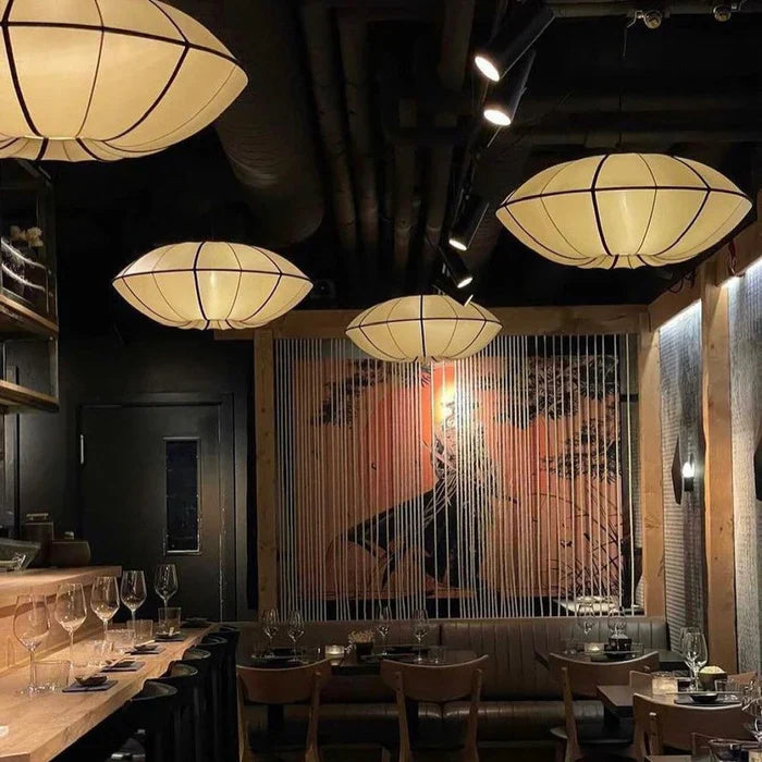 Modern UFO White Lampshade Chandelier