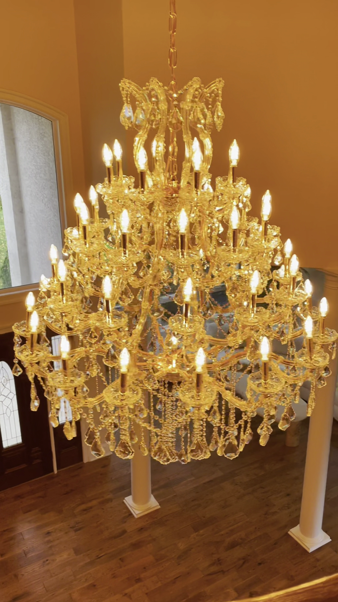 Rylight Candle Branch Crystal Chandelier