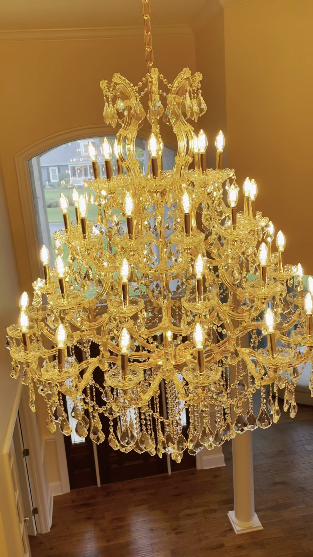 Rylight Candle Branch Crystal Chandelier