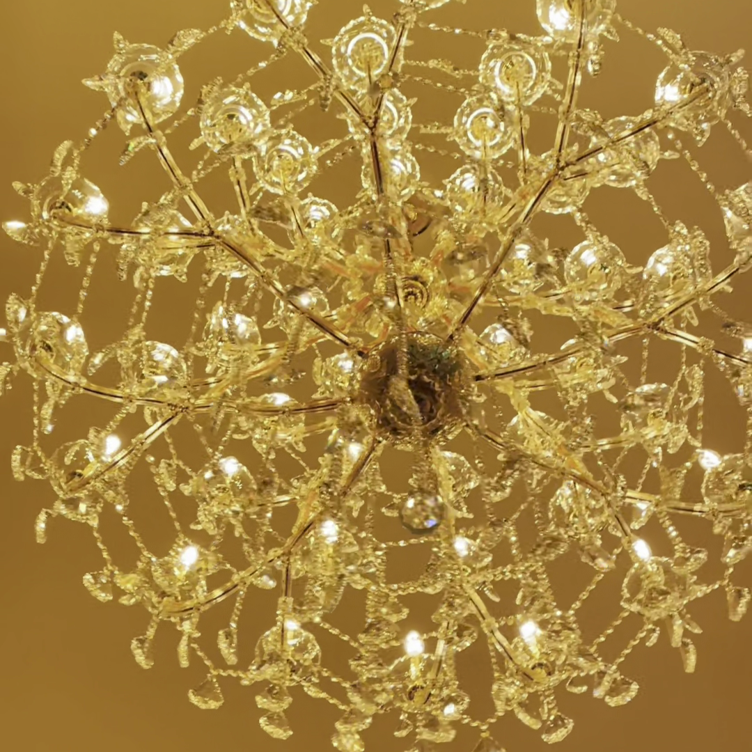 Rylight Candle Branch Crystal Chandelier