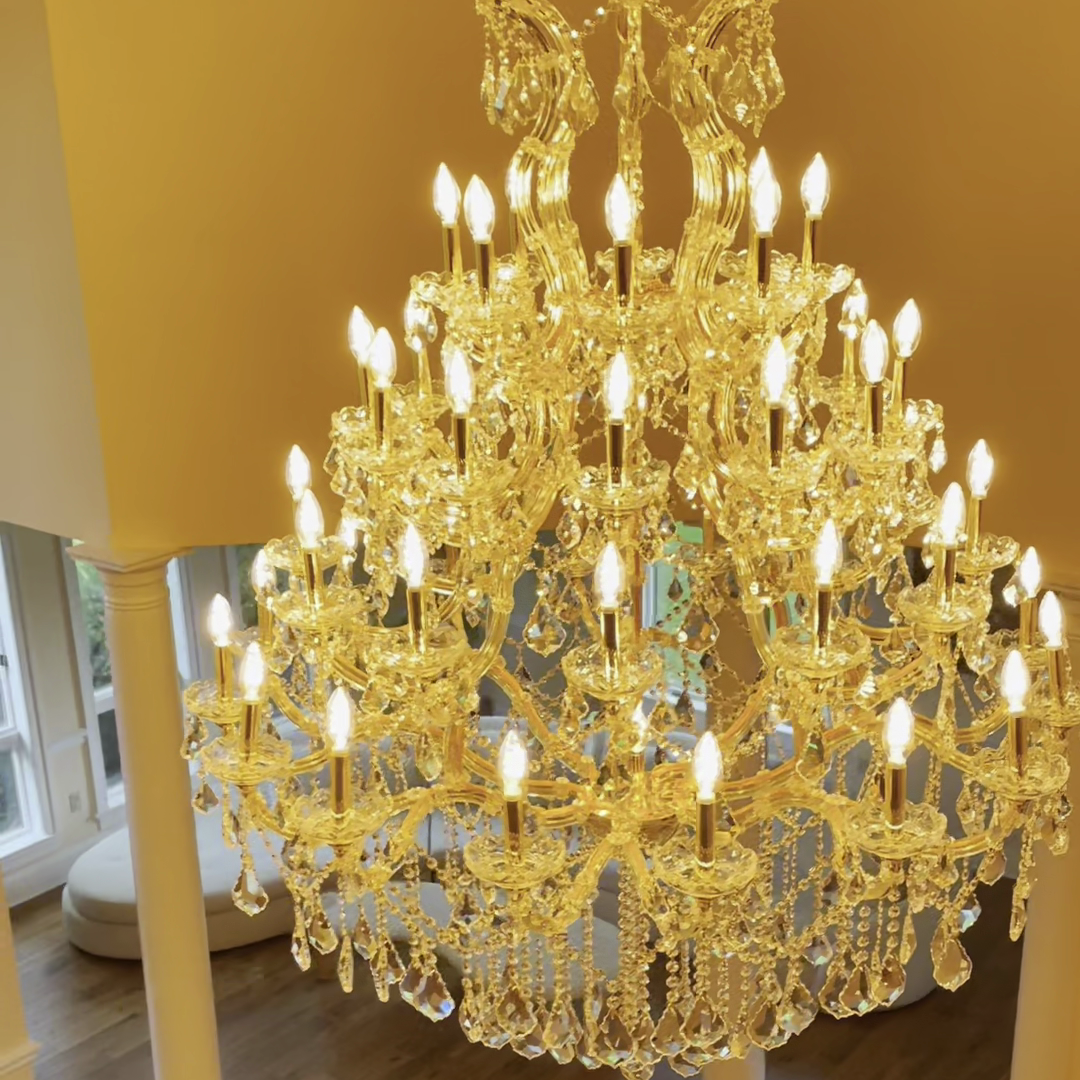 Rylight Candle Branch Crystal Chandelier