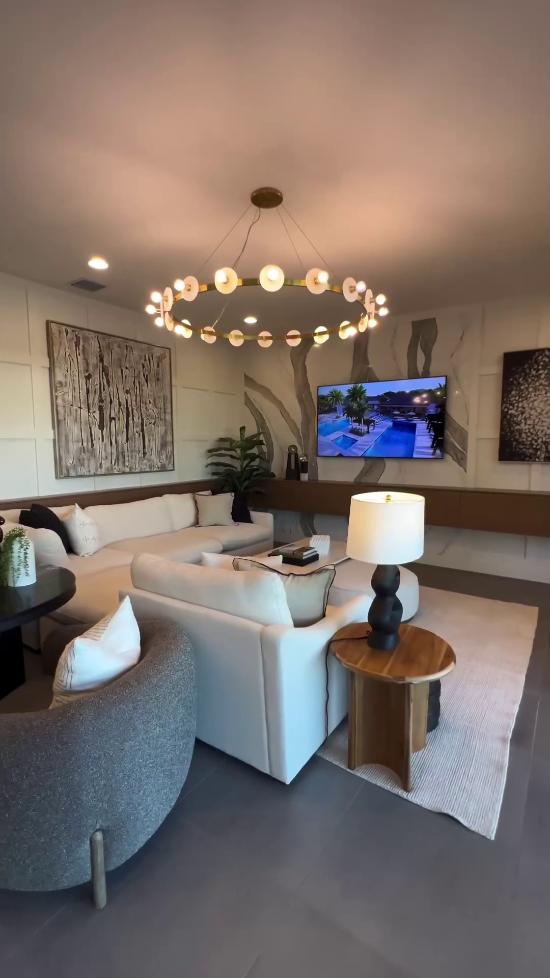 Rylight 1/2-Tier Ring Chandelier