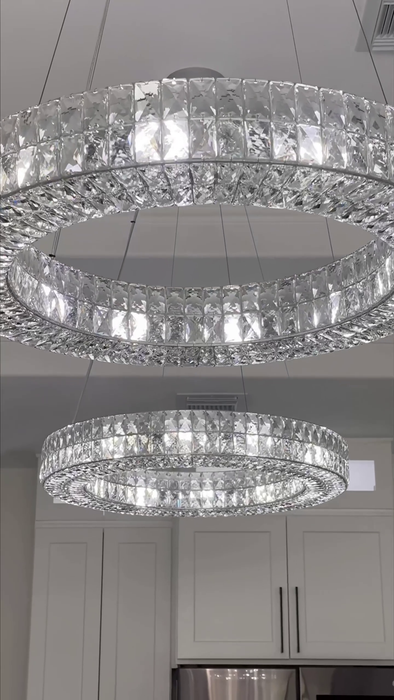 Rylight 1-Ring Luxury Crystal Chandelier