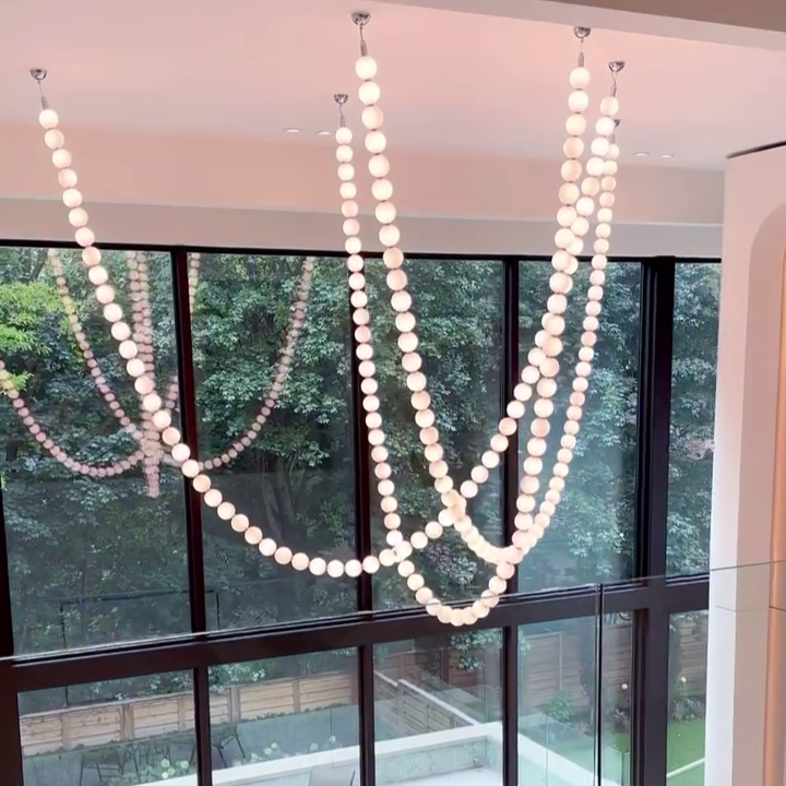 Rylight Pearl Necklace Chandelier