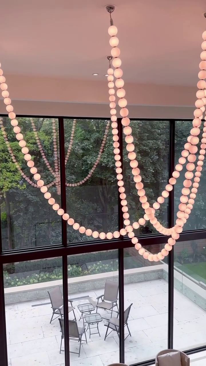 Rylight Pearl Necklace Chandelier