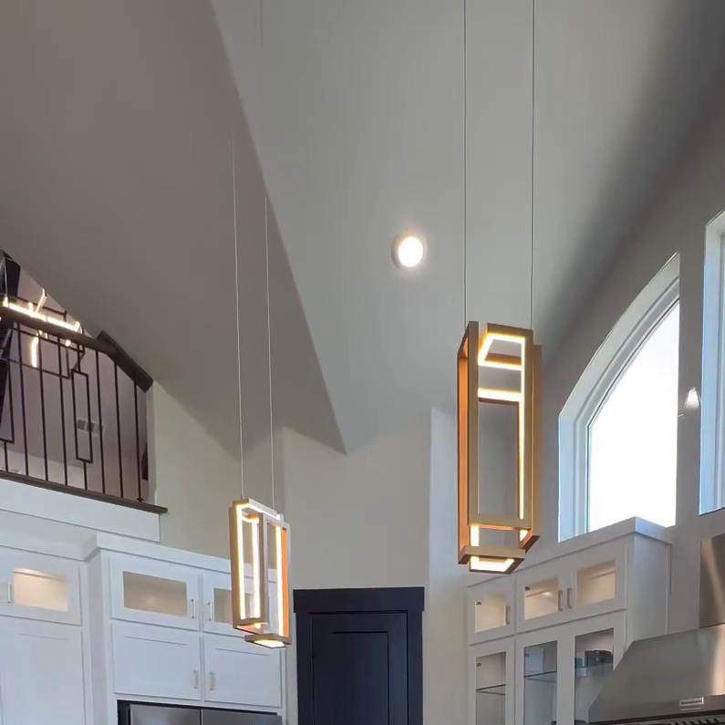 Rylight Goud/Zwarte Kubus LED Hanglamp