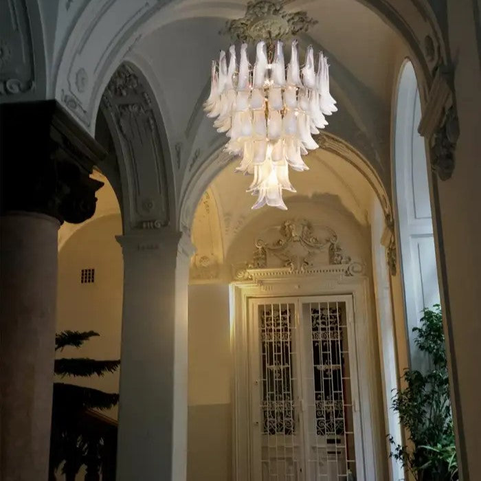 Rylight 5/6-الطبقة الثريا الزجاجية الإيطالية التقليدية في منتصف القرن