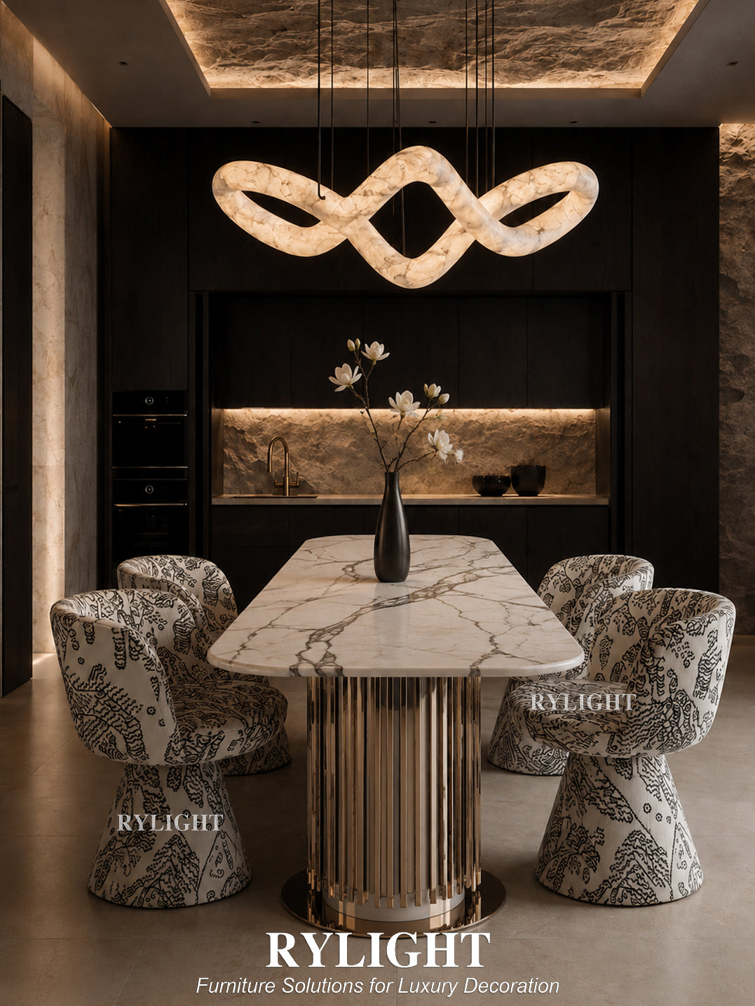 Tiger Mountain Sculptural Pedestal Chair