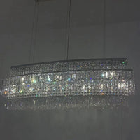 Luxe 3-laags kristallen kroonluchter voor eetkamer/woonkamer