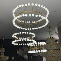Modern Style Egg Light Fixture in Gold Finish for Living Room/Dining Room/Bedroom