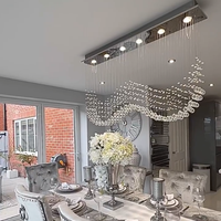 Rylight 4/6-lichts creatieve kristallen bolgolfkroonluchter