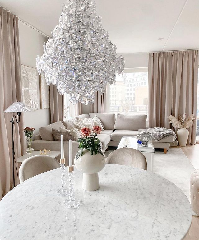 Rylight Honeycomb Glass Tiered Chandelier