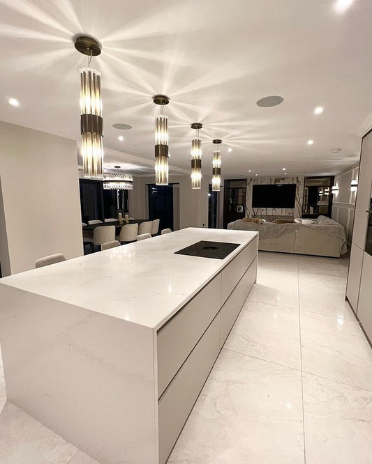 Rylight antieke koperen ronde kroonluchter/high-end plafondlamp