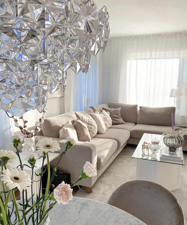 Rylight Honeycomb Glass Tiered Chandelier