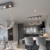 Rylight 4/6-lichts creatieve kristallen bolgolfkroonluchter