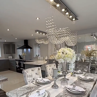 Rylight 4/6-lichts creatieve kristallen bolgolfkroonluchter