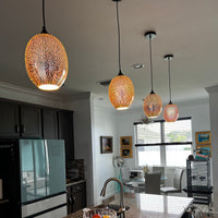 Rylight 3D Colorful Glass Fireworks Art Pendant Light