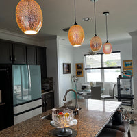 Rylight 3D Colorful Glass Fireworks Art Pendant Light
