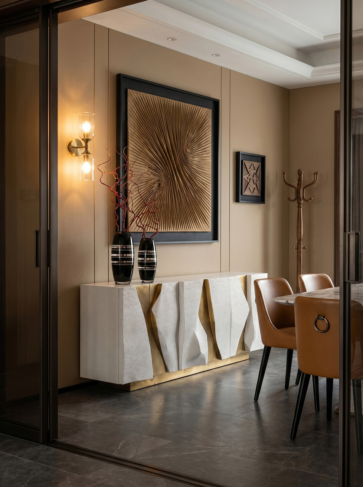 Aurum Facet Art Sideboard