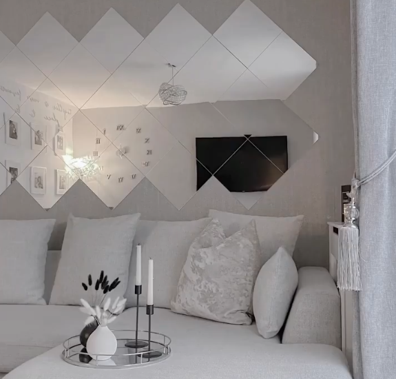 ثريا كريستال مستديرة Rylight 6/8-Light باللون الذهبي/الكروم