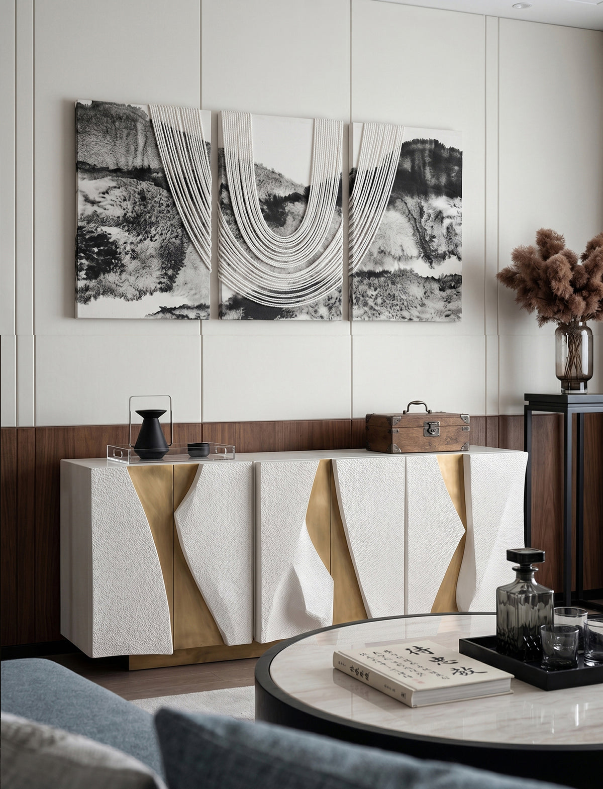 Aurum Facet Art Sideboard