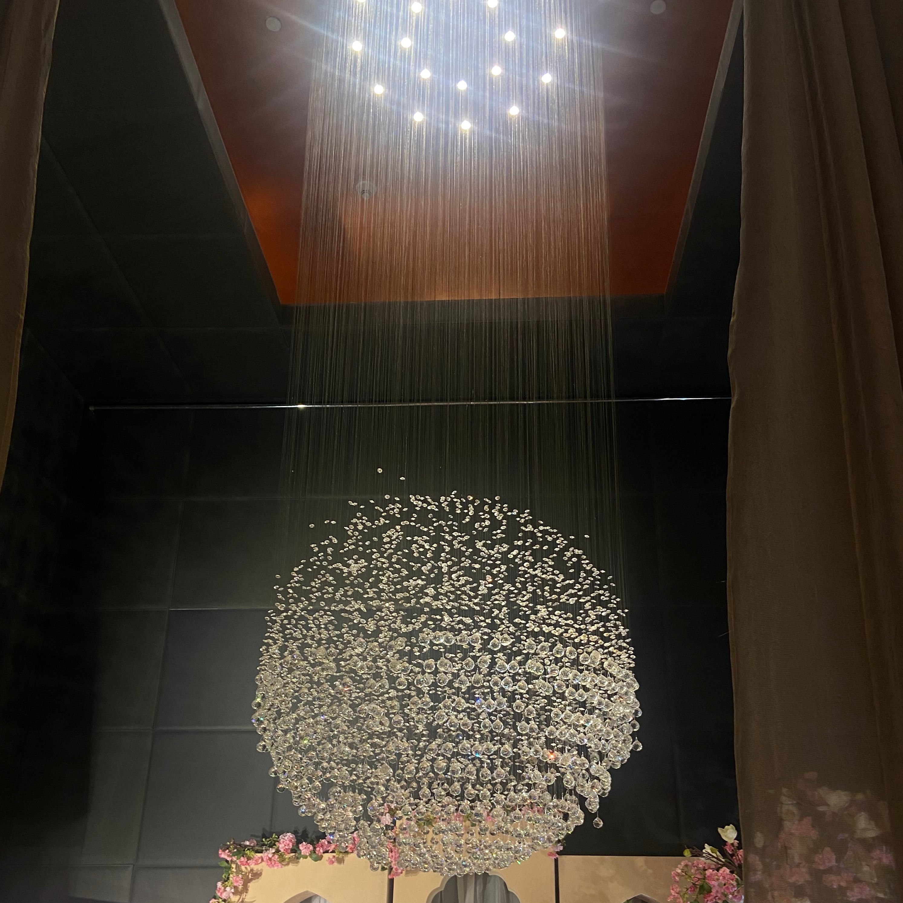 Rylight moderne bolvormige kristallen regendruppelkroonluchter