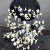 Modern Art Petunia Chandelier for Staircase/Foyer/Living Room