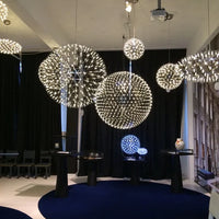 Rylight 11,8"/15,7"/19,7"/23,6"/31,5"/39,4"/47,2" ronde sterrenhemel hangende kroonluchter