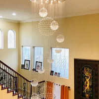 Rylight Designer-recommended Spiral Crystal Raindrop Chandelier