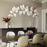Rylight Nordic 44-Bulb Grape Glass Arching Chandelier
