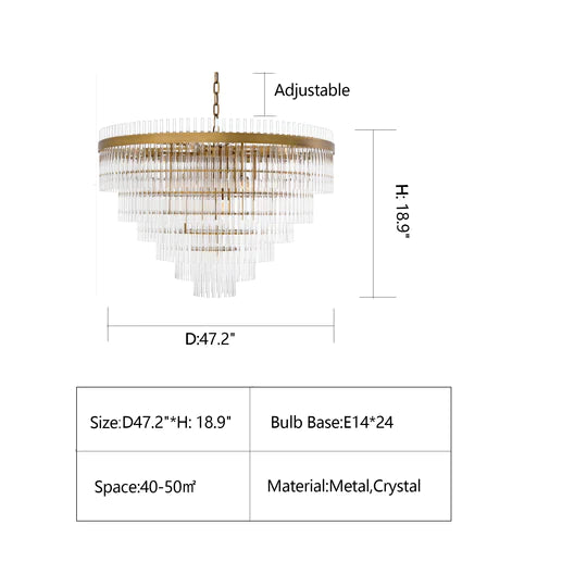 Rylight Post-modern Simple Style Light Luxury Crystal Chandelier Is Suitable
