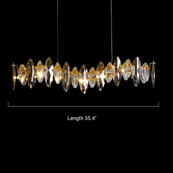 Luxury Leaf Crystal Chandelier for Living Room Modern/Dining Room