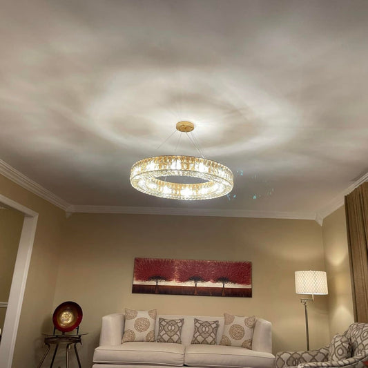 Rylight 1-ring luxe kristallen kroonluchter