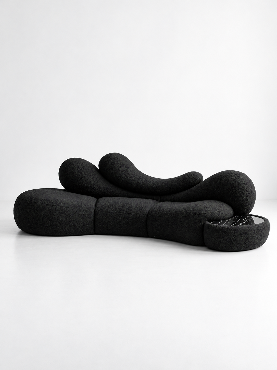 Nocturne Sculptural Bouclé Sofa