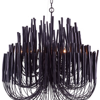 Rylight 5/6-Light Modern Branch Modeling Chandelier in White/Black Color