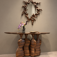 Aurelia Sculptural Oak Mirror