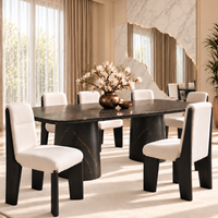 Noirline Sculptural Upholstered Dining Chair