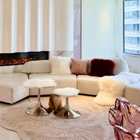 Natural Alabaster Irregular Coffee Table Set