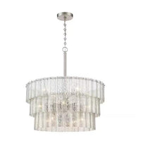 Rylight 9/12-lichte overgangskroonluchter van kwikglas