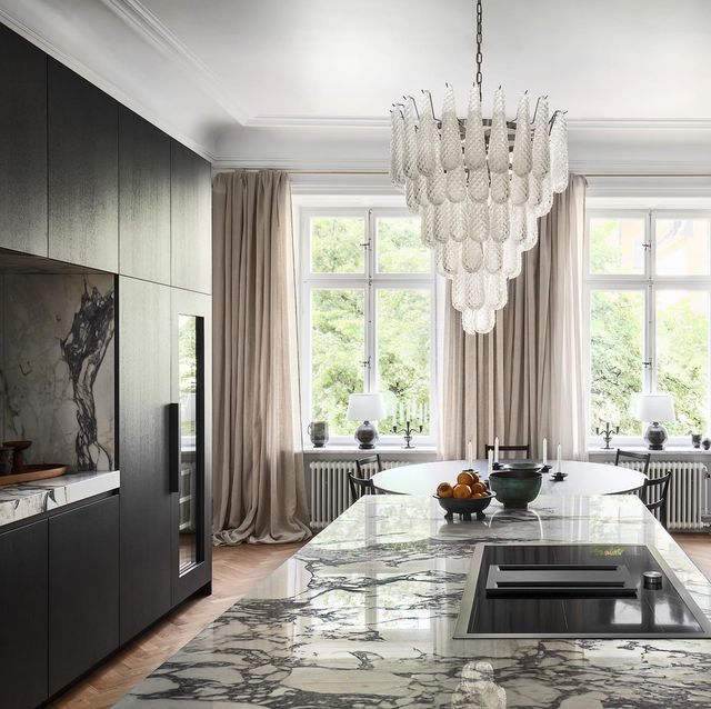 Rylight 5/9/13/23-ثريا شلال فاخرة متعددة الطبقات على شكل دمعة