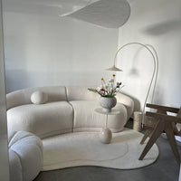 Rylight 3-Seater Teddy Flannel Sofa