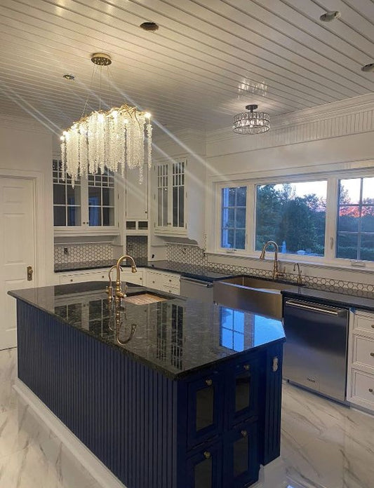 ثريا رايلايت مستديرة/مستطيلة من الصفصاف الكريستالي