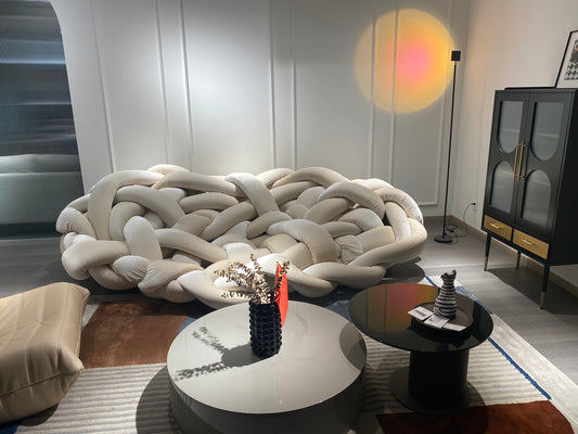 Rylight Python Velvet Tubes Sofa