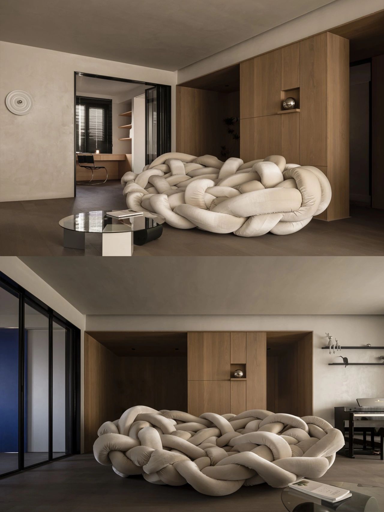 Rylight Python Velvet Tubes Sofa