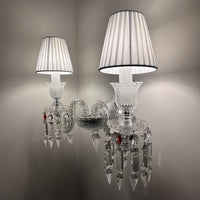 Luxury 2-Candle Crystal Wall Lamp